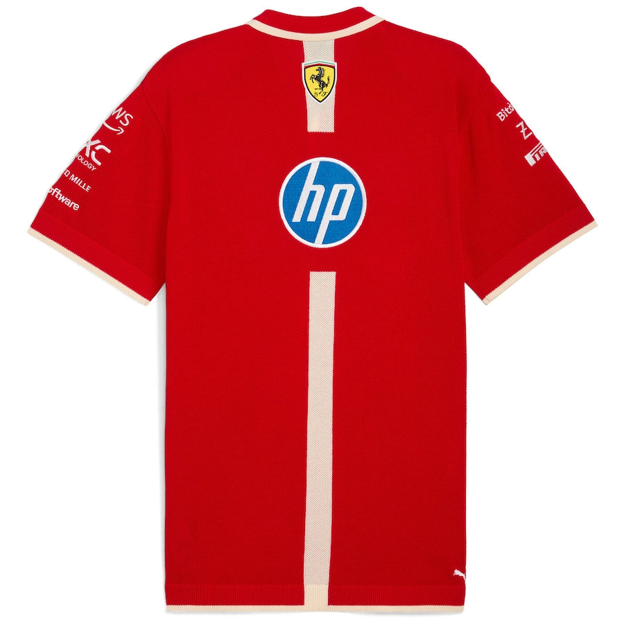 Scuderia Ferrari 2025 Team Knitted Polo