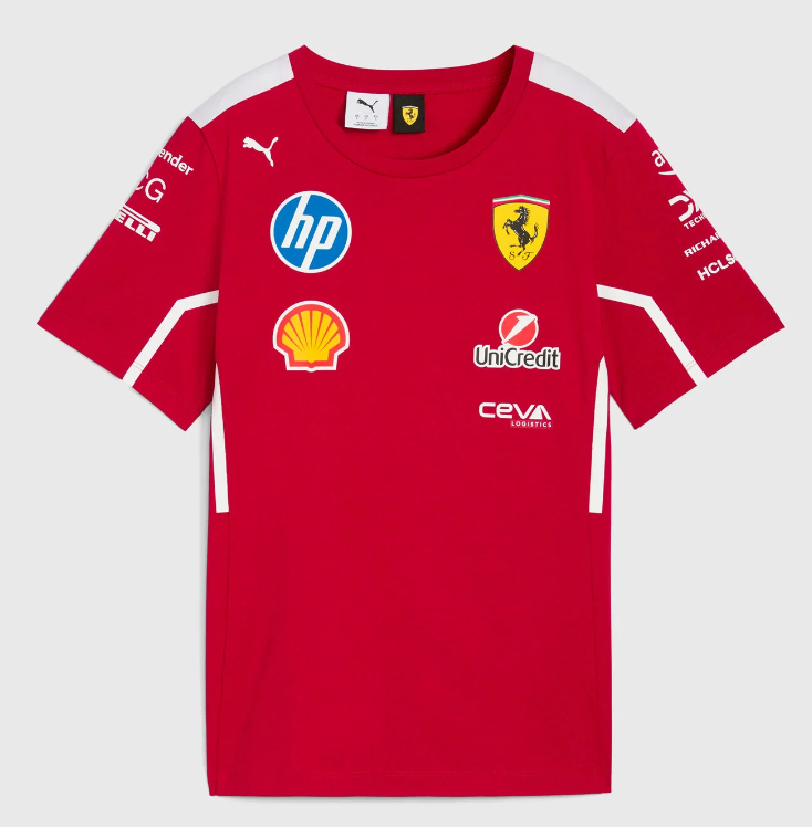 Scuderia Ferrari 2025 Team T-Shirt - Red