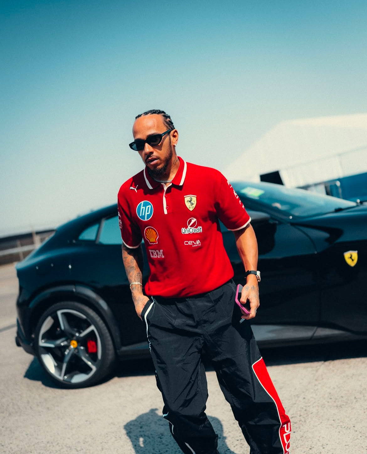 Scuderia Ferrari 2025 Team Knitted Polo