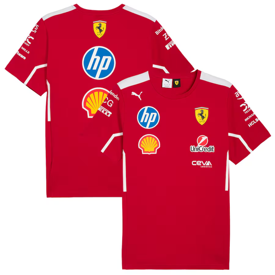 Scuderia Ferrari 2025 Team T-Shirt - Red