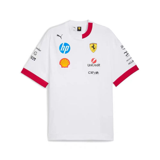 Scuderia Ferrari 2025 Team T-Shirt - White