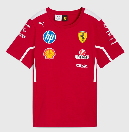 Scuderia Ferrari 2025 Team T-Shirt - Red