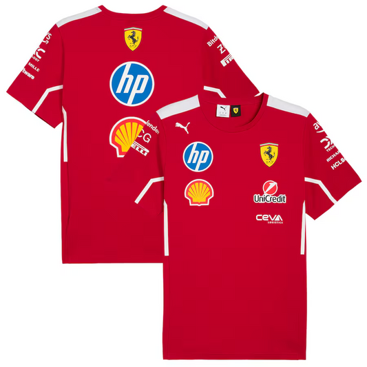 Scuderia Ferrari 2025 Team T-Shirt - Red