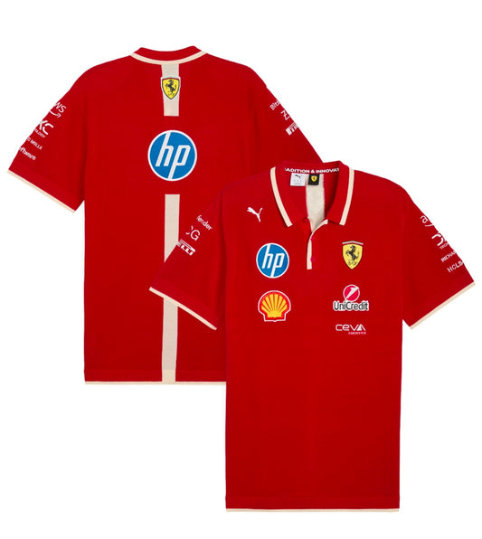 Scuderia Ferrari 2025 Team Knitted Polo